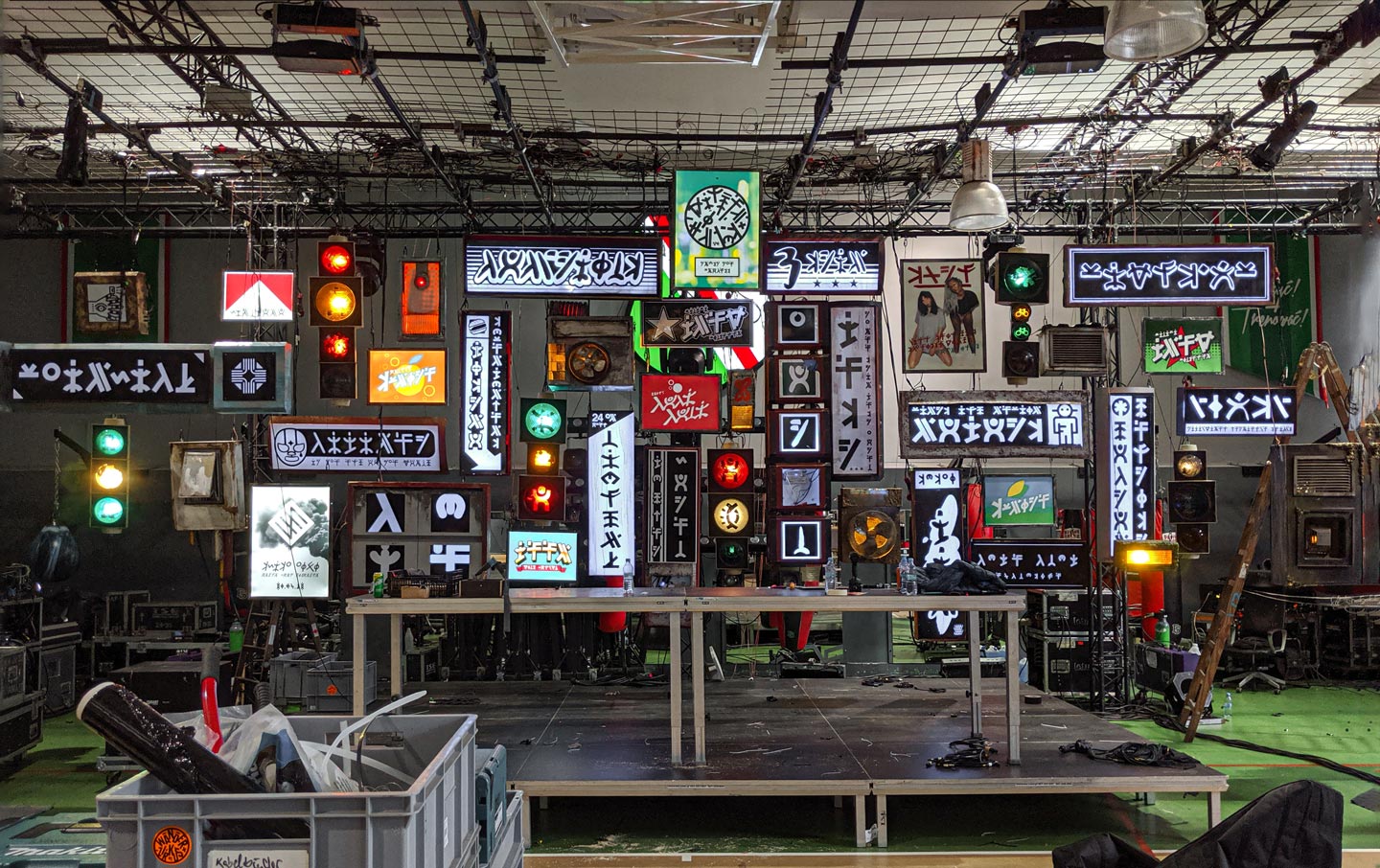 District Stage Construction at Undercity in Warsaw by Wanderzirkus